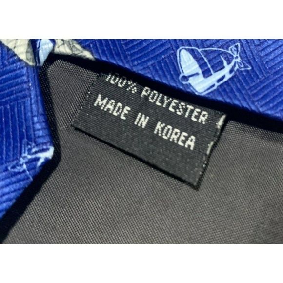 Ties in Disguise Blue Liberty Bell Print Polyester - Picture 5 of 5